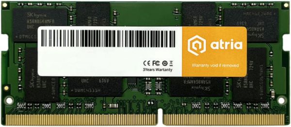 Оперативна пам'ять ATRIA SODIMM DDR4-3200 16384MB PC4-25600 (UAT43200CL22SK1/16)