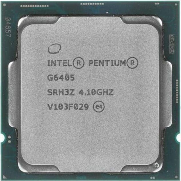 Процесор Intel Pentium Gold G6405 2*4.1GHz S1200 Comet Lake CM8070104291811 tray + кулер