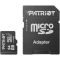 Карта пам'яті microSDXC, 64Gb, Patriot LX, Class10 UHS-I U1, SD адаптер (PSF64GMCSDXC10)