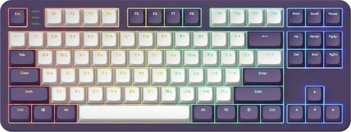 Ігрова клавіатура DARK PROJECT ALU87 Violet ENG/UA (DPKB_VIOLET_ 87_ANSI_UA)
