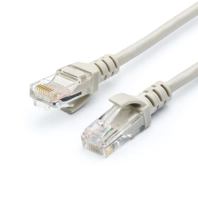 Патч-корд Atcom Geplink Cat.5e 26AWG, UTP RJ45 1m, сірий (GL8001)