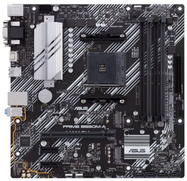 Материнська плата Asus Prime B550M-A (sAM4, AMD B550, PCI-Ex16)