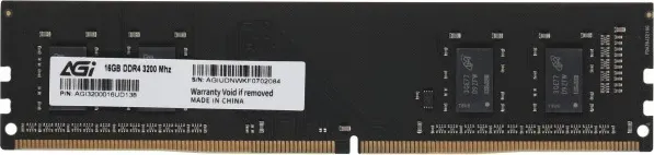 Оперативна пам'ять AGI DDR4 16Gb 3200MHz Retail (AGI320016UD138-ST)