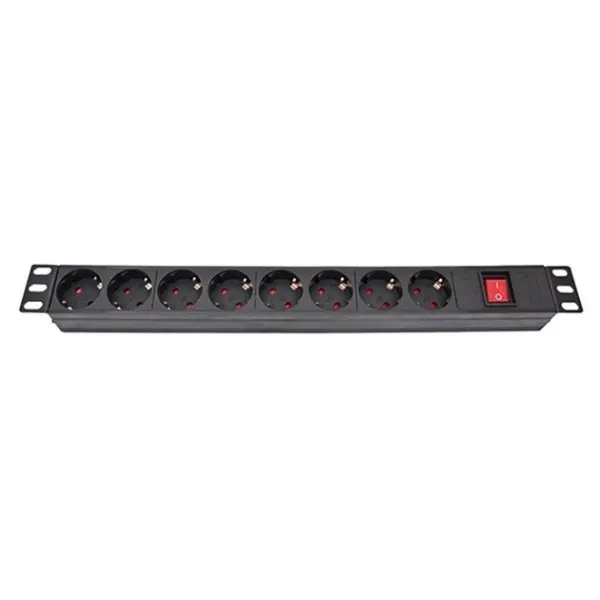 Силовий блок Atcom PDU-8W-CN-WS, 19 8 розеток без кабеля, з вимикачем