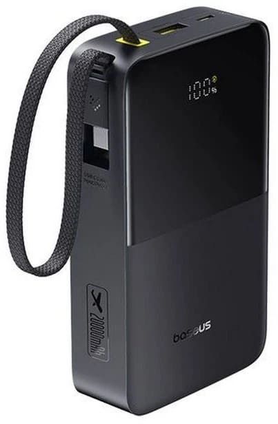 Baseus EnerFill FC51 20000 Bipow2 Pro 22,5W Чорний + Кабель USB-C (E0027701)