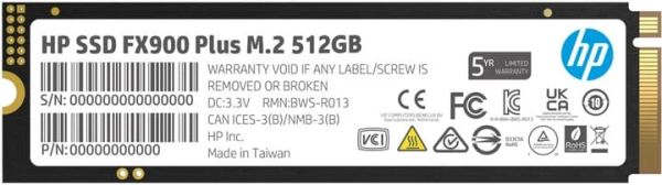 Накопичувач M.2 SSD 512GB HP FX900 Plus HP (7F616AA)