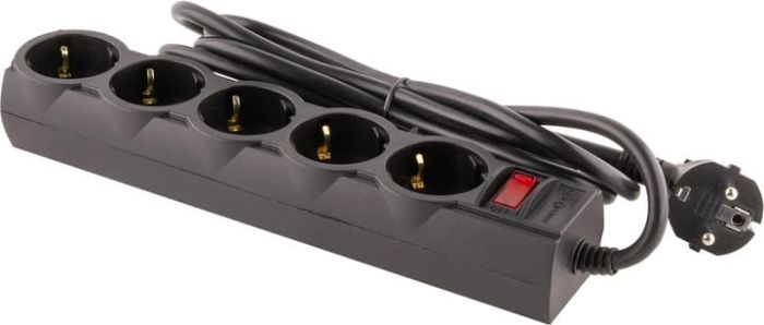 Мережевий фільтр LogicPower PREMIUM LP-X5 3 м Black (3520Вт)