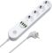 Фильтр СolorWay 4 розетки/4USB White 2M