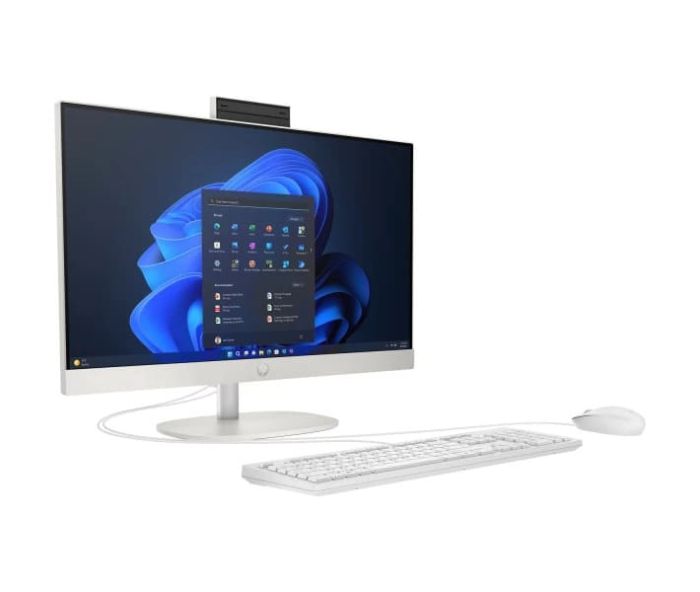 Моноблок 23.8'' HP ProOne 240 G10 i3-N300/8Gb/SSD256Gb/Cam/K&M/WiFi/DOS/Shell White/3y.w