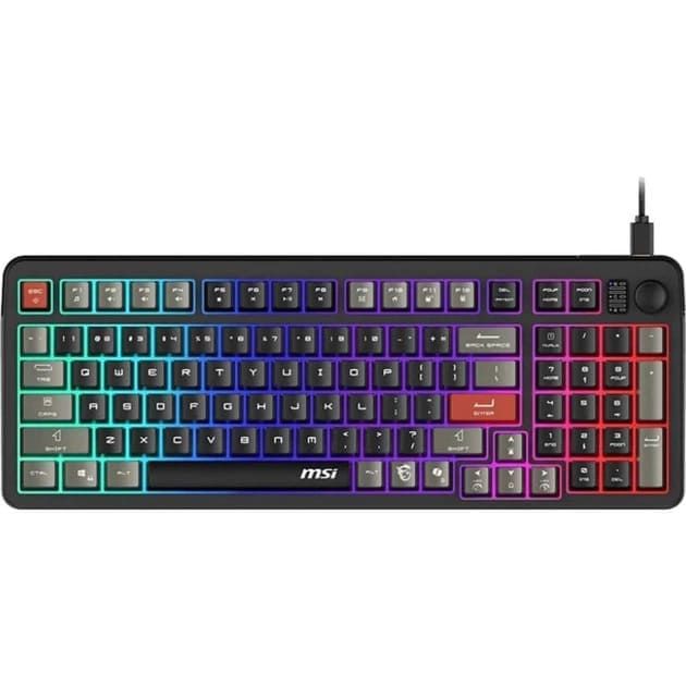 Клавіатура MSI FORGE GK110 UA 98key, USB-A, EN/UKR/RU, LED, чорний 