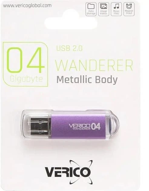 USB Flash 8Gb USB 2.0 Verico Wanderer Purple (1UDOV-M4PE83-NN 