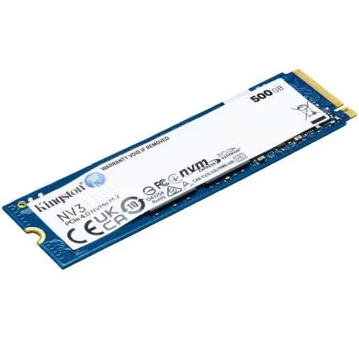 SSD диск Kingston NV3 500GB M.2 2280 NVMe PCIe 4.0 x4 3D NAND (SNV3S/500G)