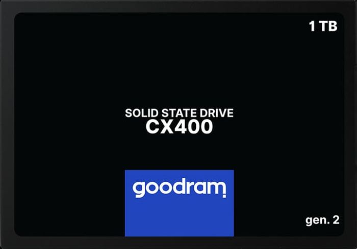 SSD-накопичувач 1ТB GOODRAM CX400 Gen.2 2.5" SATAIII 3D TLC (SSDPR-CX400-01T-G2)