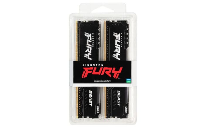 Оперативна пам’ять Kingston Fury DDR4-3200 16384MB PC4-25600 (Kit of 2x8192) Beast Black (KF432C16BBK2/16)