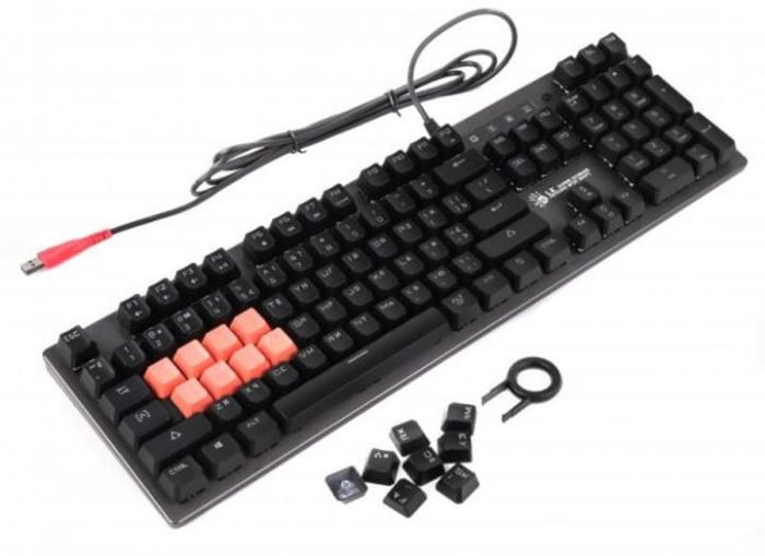 Механічна клавіатура A4Tech Bloody b760 (Grey) Green Sw, usb, LK-Green switches, підсвічування