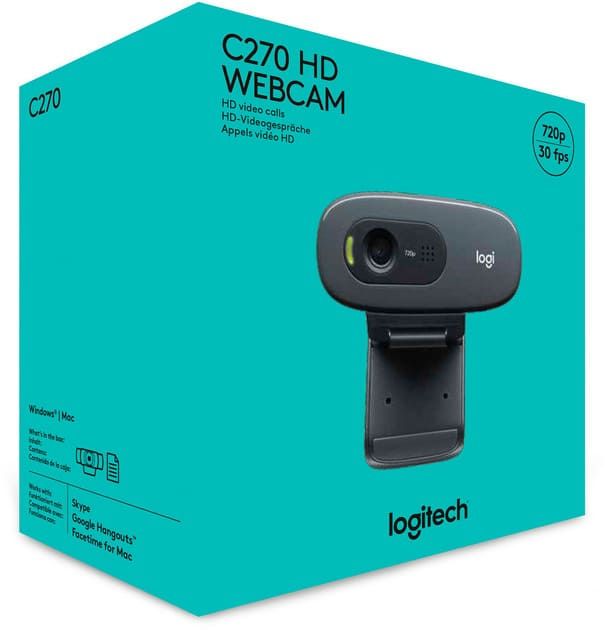 Веб-камера Logitech WebCam C270 HD (960-001063 960-000999)