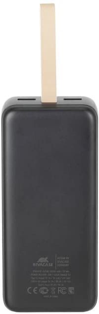 Зовнішній акумулятор (Power Bank) Rivacase Rivapower VA2585 30000mAh Black