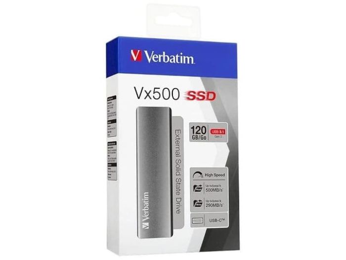 Накопичувач Verbatim Vx500 External 120GB
