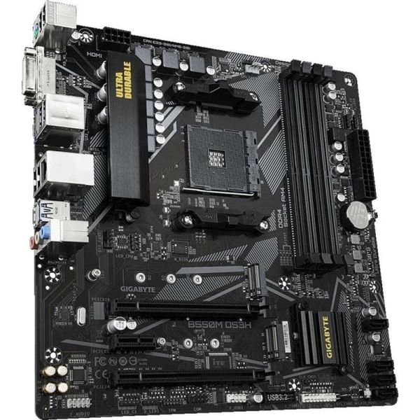 Материнська плата Gigabyte B550M DS3H (sAM4, AMD B550, PCI-Ex16)