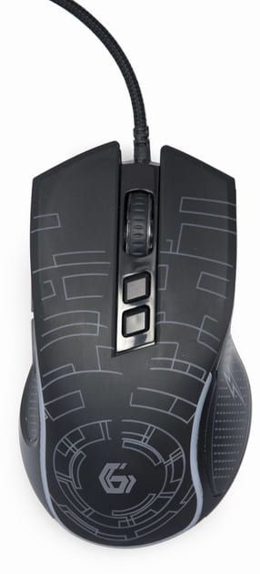 Мишка GEMBIRD MUSG-RGB-01 USB Black