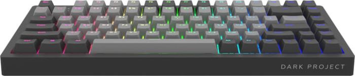 Ігрова клавіатура DARK PROJECT KD83A Gateron Cap Teal RGB ENG/UA Black/Cloud Grey (KB-GCT-871-100004)