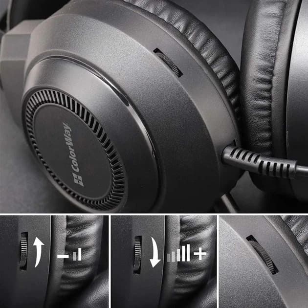 Навушники СolorWay BlazeCore RGB Чорні (CW-HPG03BK) 