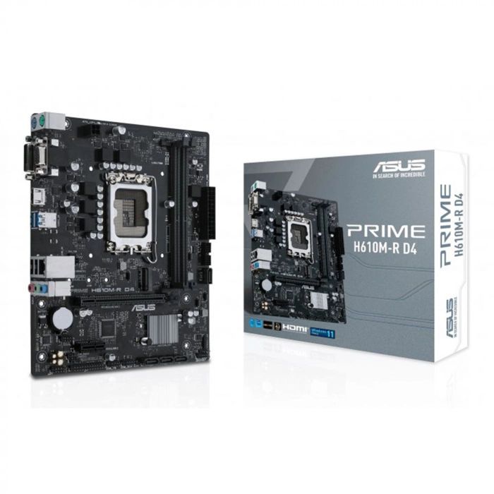Материнська плата Asus PRIME H610M-R D4-SI (s1700, Intel H610, PCI-Ex16)