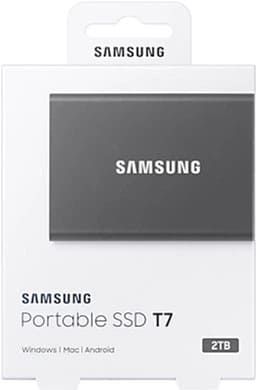 SSD SAMSUNG T7 2TB USB 3.2 GEN.2 GRAY (MU-PC2T0T/WW)