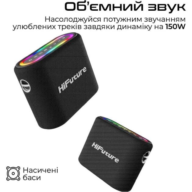 Портативна бездротова колонка HiFuture Vocalist300 Black Оснащена режимом караоке