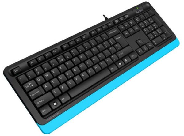 Клавіатура A4-Tech Fstyler Sleek MMedia Comfort FK10 Black/Blue