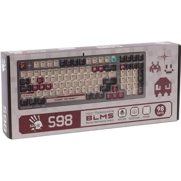 клавиатура a4tech S98 (Pixels Red)