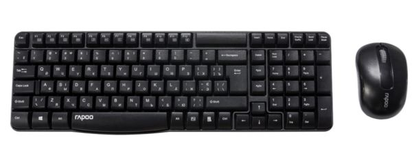 Комплект мишка+клавіатура Rapoo X1800S wireless, Black